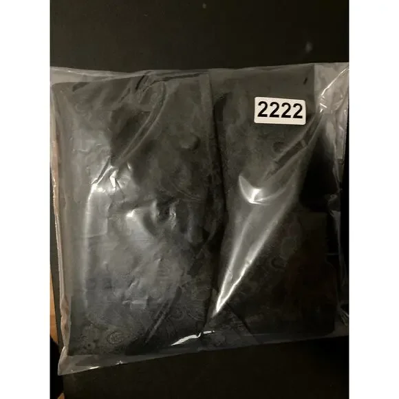 Scully Western Vest Men's Large Black Paisley Formal Button Rodeo Gentleman - Picture 8 of 8